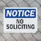 Signmission No Soliciting OSHA Notice Sign, Plastic, 10in W x 7in L, 2PK OS-2PACK-NS-P-710-L-14838 - alternate 6
